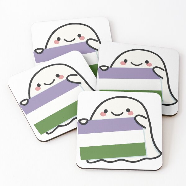 Item preview, Pride Flag Ghostie (Genderqueer) designed and sold by wantedplant.