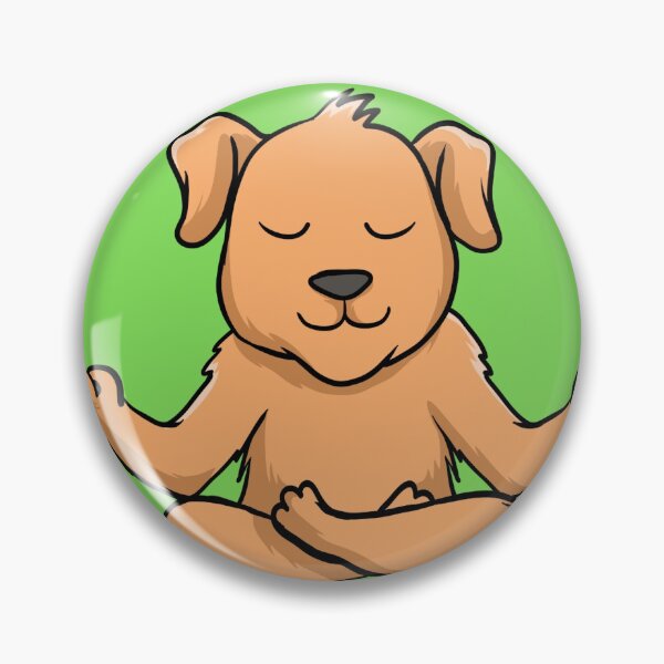 Item preview, meditating dog designed and sold by Dogokitty.