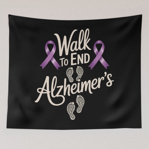 Item preview, Walk To End Alzheimer's Purple Ribbon Awareness Month designed and sold by brynatshop.