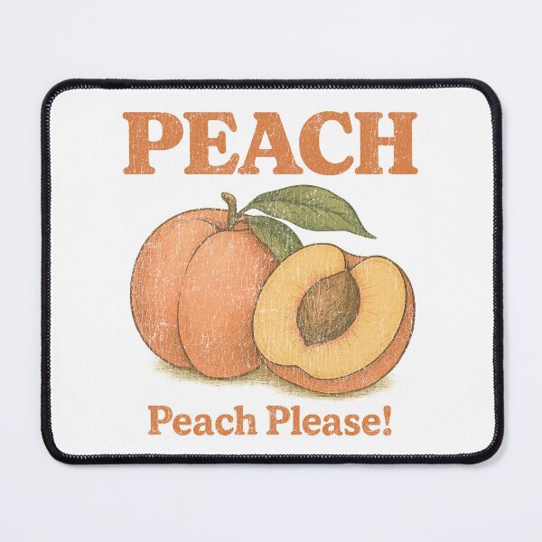 Item preview, Peach Please! Retro Fruit Art with Sassy Summer Vibes designed and sold by zakugan.