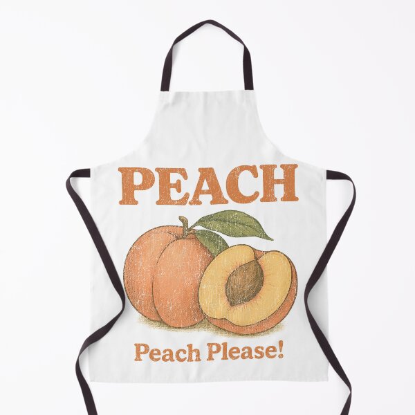 Item preview, Peach Please! Retro Fruit Art with Sassy Summer Vibes designed and sold by zakugan.