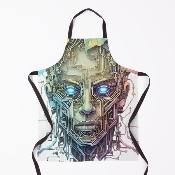 Item preview, "Enlightened AI: Glimmering Circuits & Leaves" designed and sold by ONESTARTS ARTS.