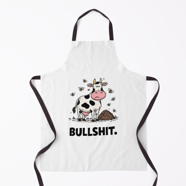 Item preview, Funny meme - Bullshit - Grumpy Cow with Flies designed and sold by hamishby.