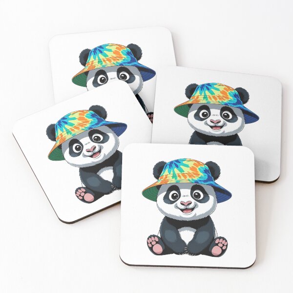 Item preview, Rainbow Bucket Hat Panda - Fun Animal Art designed and sold by SnazzySafari.