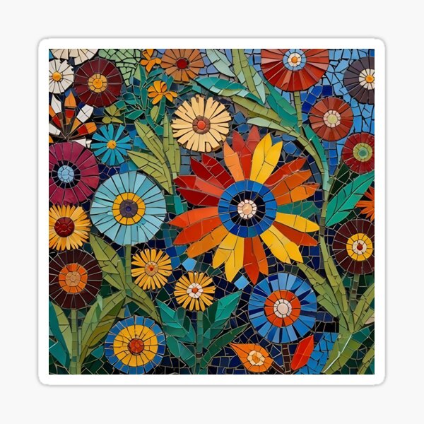 Item preview, Floral Mosaic Symphony designed and sold by Glitchart66.