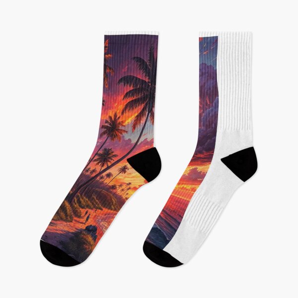 Item preview, Sunset Beach Tropical Palm Tree designed and sold by Fateh-Kro ⭐⭐⭐⭐⭐.