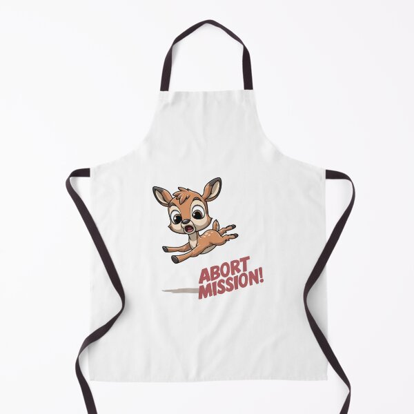Item preview, Funny meme - Abort Mission! Scared Cute Deer designed and sold by hamishby.
