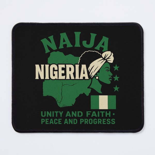 Item preview, Naija Nigeria Pride | African Woman & Flag | Unity and Progress designed and sold by Dokak Shop.
