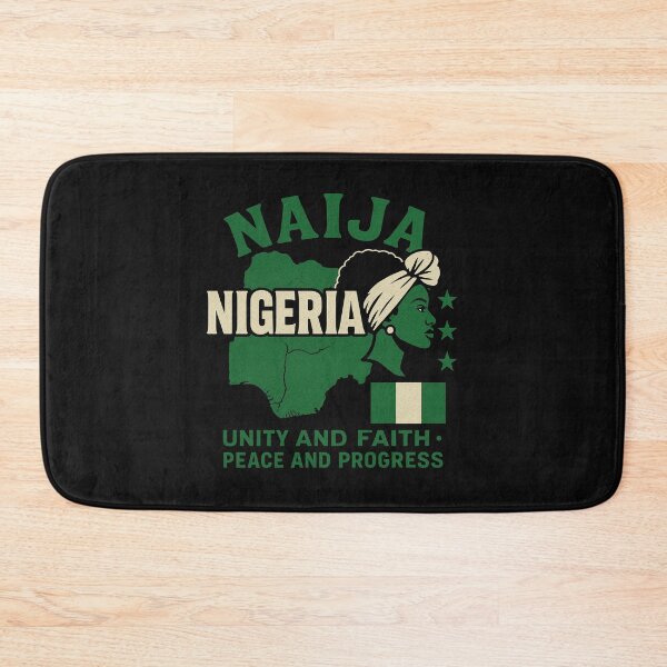 Item preview, Naija Nigeria Pride | African Woman & Flag | Unity and Progress designed and sold by Dokak Shop.