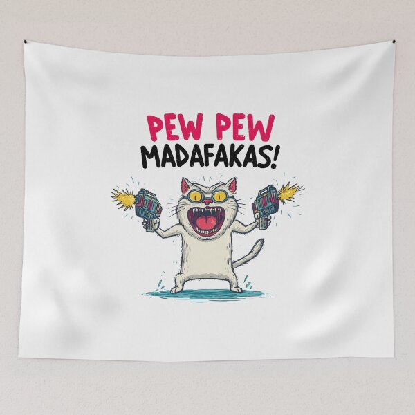 Item preview, Funny meme - Pew Pew Madafakas Cat designed and sold by hamishby.