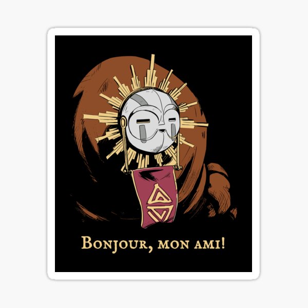 Item preview, Esquie Clair Obscur Expedition 33 Bonjou Mon Ami Vintage 90s Fan Art designed and sold by MichaelBurnLove.