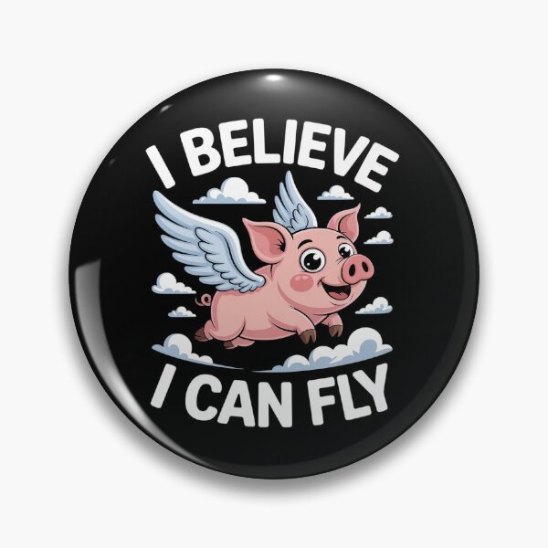 Item preview, Flying Pig- I Believe I Can Fly - Pigs Fly designed and sold by Hlz-0118.