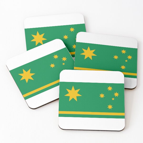Item preview, Green and gold. Golden Horizon Flag. Australia  designed and sold by Kangaroo Sun.
