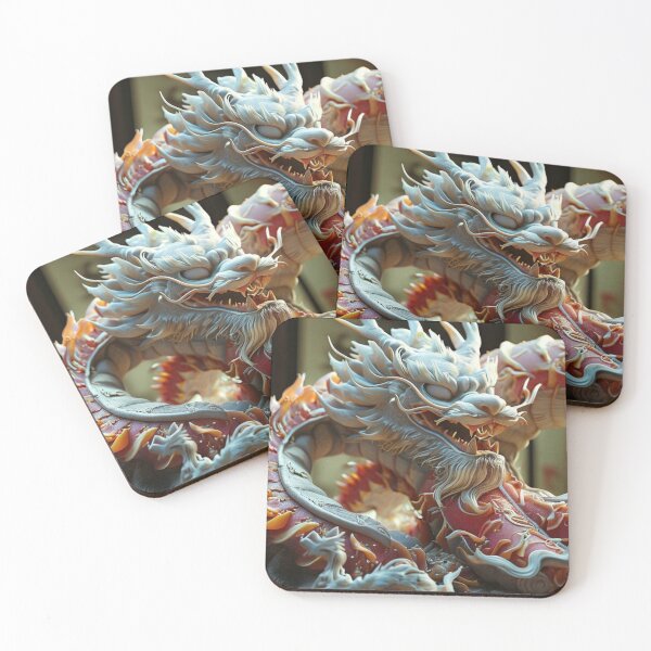 Item preview, Unique Adorable White Dragon designed and sold by Sam-DesignMart.
