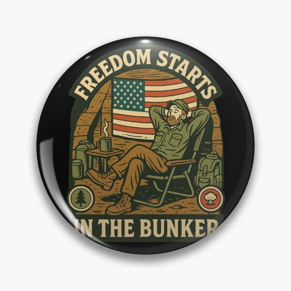 Item preview, Freedom Starts In The Bunker Prepper Survivalist designed and sold by LuminOrb.