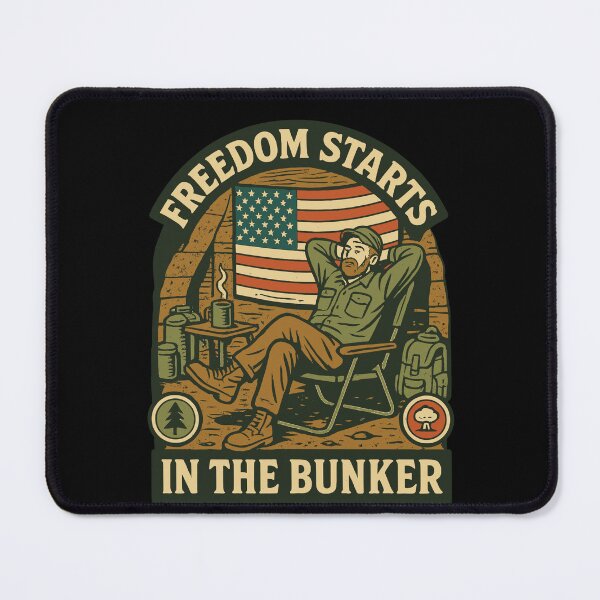 Item preview, Freedom Starts In The Bunker Prepper Survivalist designed and sold by LuminOrb.