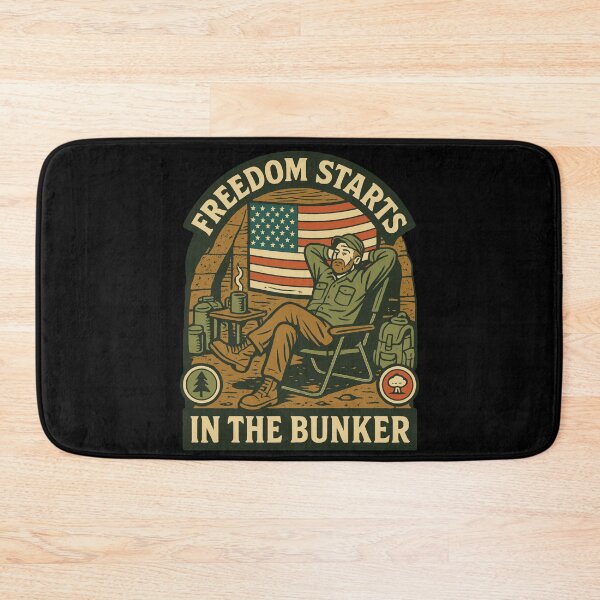 Item preview, Freedom Starts In The Bunker Prepper Survivalist designed and sold by LuminOrb.
