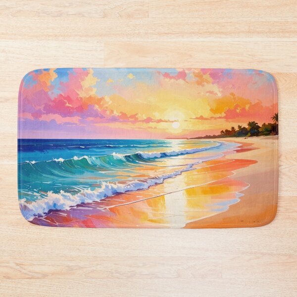Item preview, Beach at Sunset designed and sold by ArtFactoryAI.