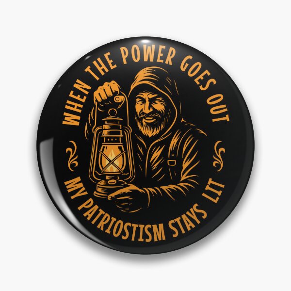 Item preview, When The Power Goes Out My Patriotism Stays Lit designed and sold by LuminOrb.