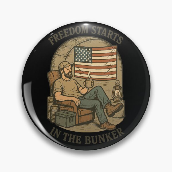 Item preview, Freedom Starts In The Bunker Survival Prepper designed and sold by LuminOrb.