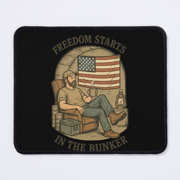 Item preview, Freedom Starts In The Bunker Survival Prepper designed and sold by LuminOrb.