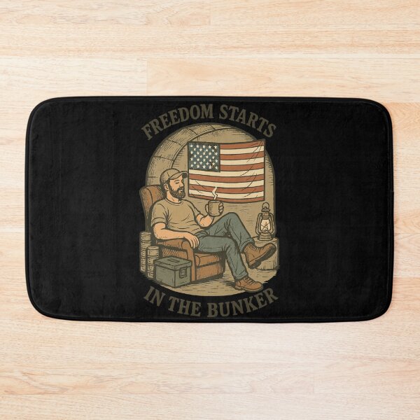 Item preview, Freedom Starts In The Bunker Survival Prepper designed and sold by LuminOrb.