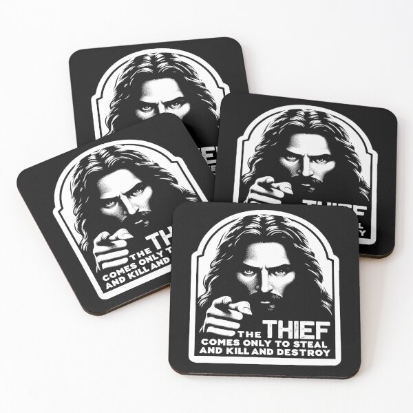 Item preview, John 10:10 The Thief Comes Only To Steal And Kill And Destroy designed and sold by plushism.
