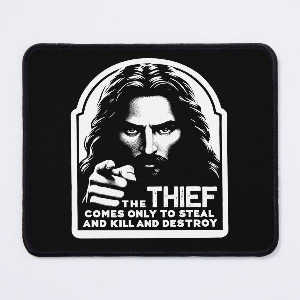 Item preview, John 10:10 The Thief Comes Only To Steal And Kill And Destroy designed and sold by plushism.