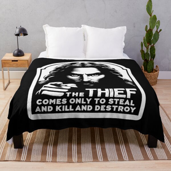 Item preview, John 10:10 The Thief Comes Only To Steal And Kill And Destroy designed and sold by plushism.