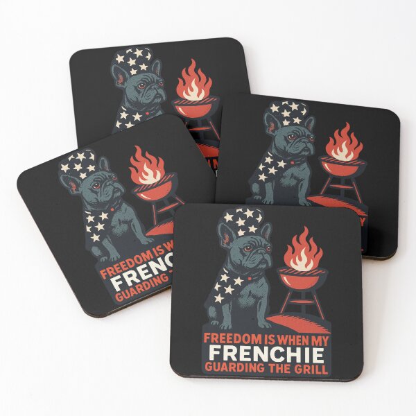 Item preview, Freedom Is When My Frenchie Guarding The Grill designed and sold by LuminOrb.