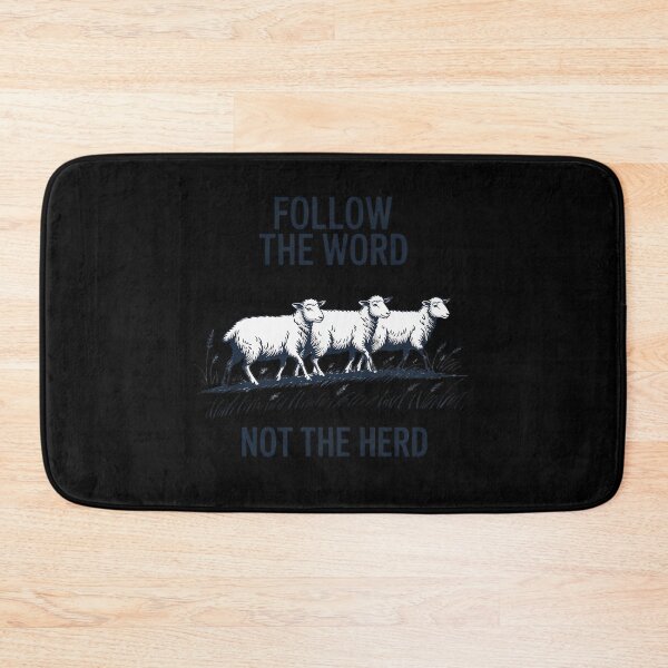 Item preview, Follow the word not the herd sheep designed and sold by Hlz-0118.