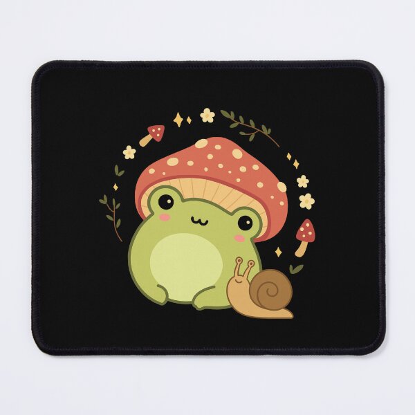 Item preview, Whimsical Mushroom Frog and Snail Under Starry Night designed and sold by haitrieuic96.