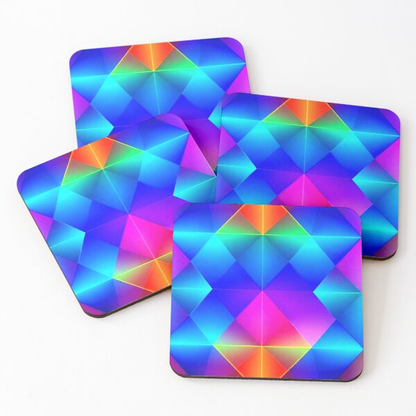 Item preview, Colorful neon colors with geometric pattern  designed and sold by Dogandesighn.