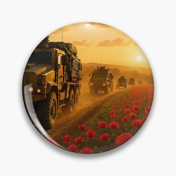 Item preview, Convoy of Duty Along Poppy Roads designed and sold by Skyframe Aviation.