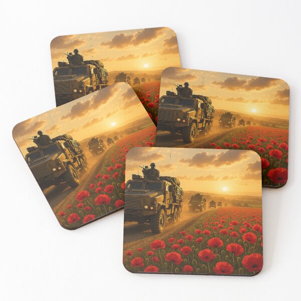 Item preview, Convoy of Duty Along Poppy Roads designed and sold by Skyframe Aviation.