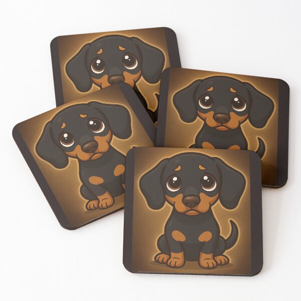 Item preview, „Sneaky little dachshund with guilty eyes” designed and sold by ForgedWyrm.