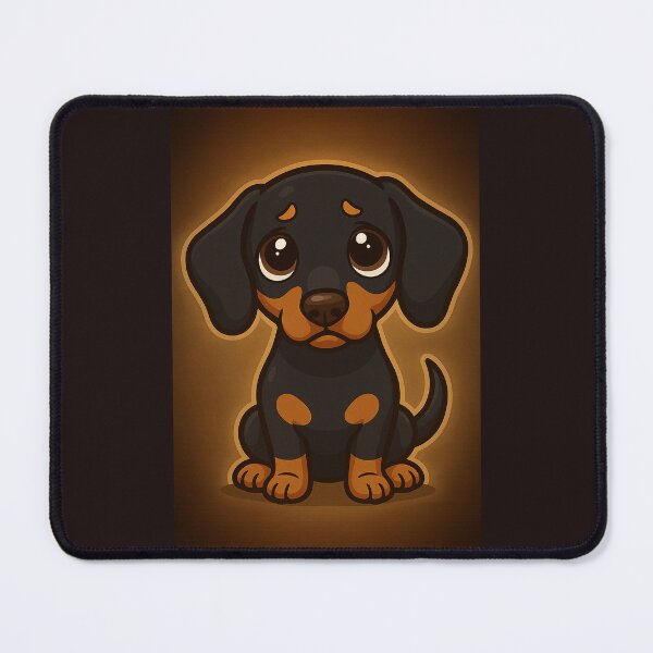 Item preview, „Sneaky little dachshund with guilty eyes” designed and sold by ForgedWyrm.