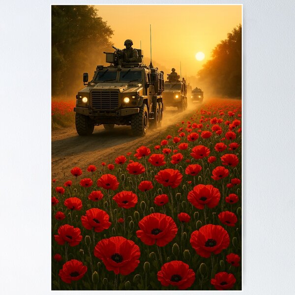 Item preview, Road of Resolve Through Scarlet Fields designed and sold by Skyframe Aviation.