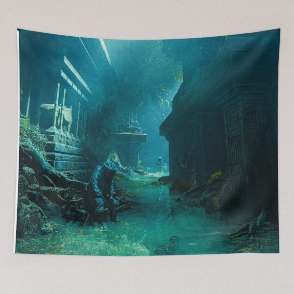 Item preview, Silent Sentinel of the Forgotten Ruins designed and sold by AlexSuiArt.
