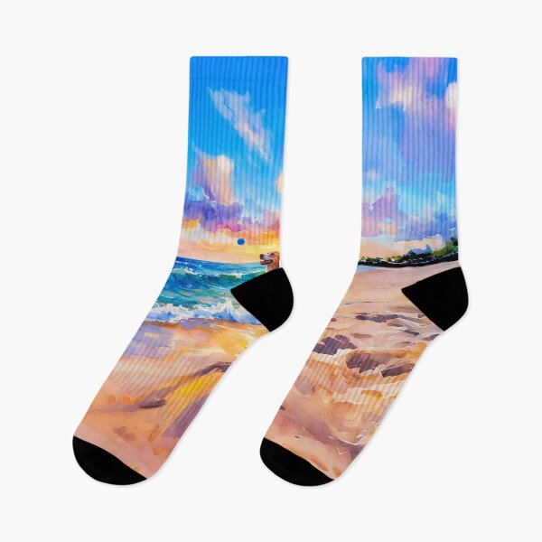 Item preview, Dog playing at the Beach designed and sold by ArtFactoryAI.