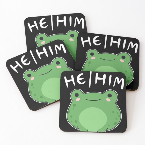 Item preview, He Him Frog Pride Cute LGBT Amphibian Cartoon designed and sold by haitrieuic96.