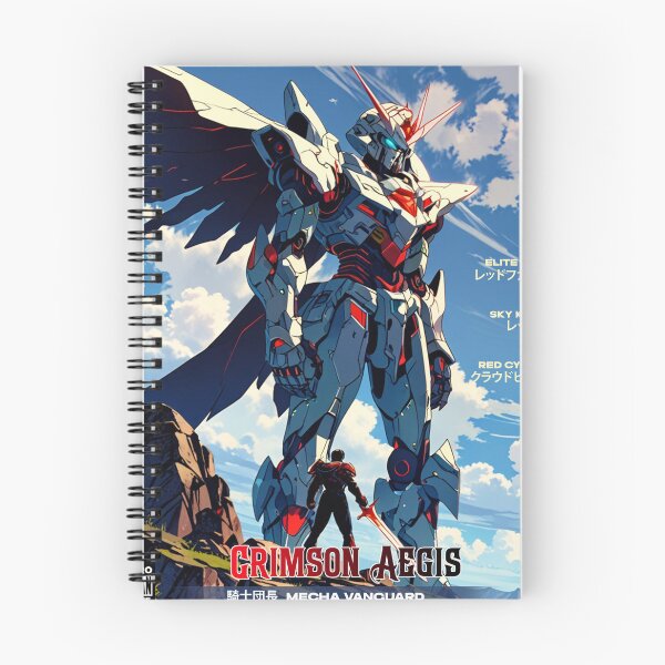 Item preview, Crimson Aegis Mecha Vanguard designed and sold by Retro Urban Wave.
