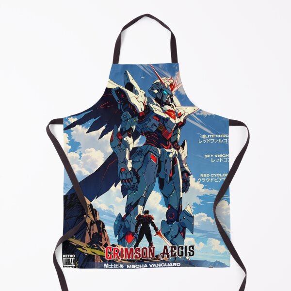 Item preview, Crimson Aegis Mecha Vanguard designed and sold by Retro Urban Wave.