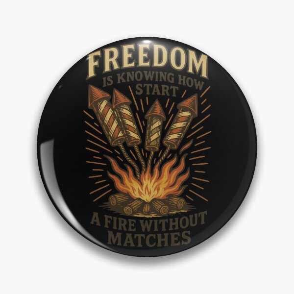 Item preview, Funny Prepper Freedom Start Fire Without Matches designed and sold by LuminOrb.
