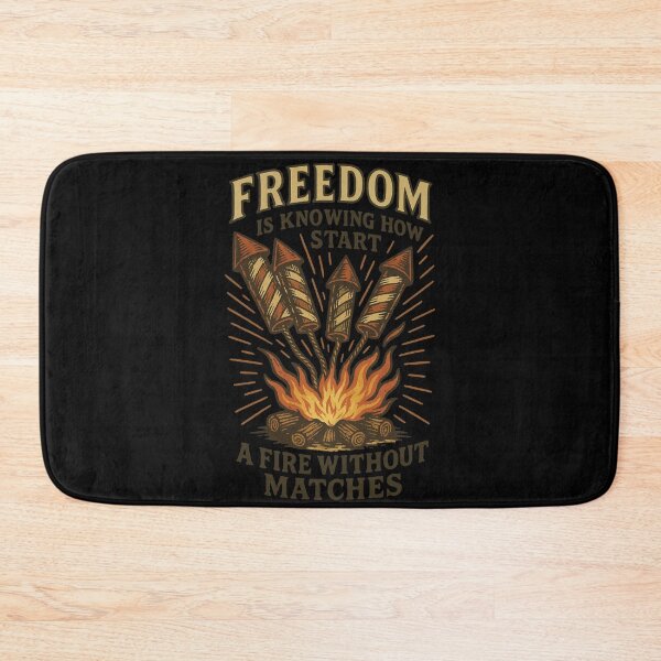 Item preview, Funny Prepper Freedom Start Fire Without Matches designed and sold by LuminOrb.