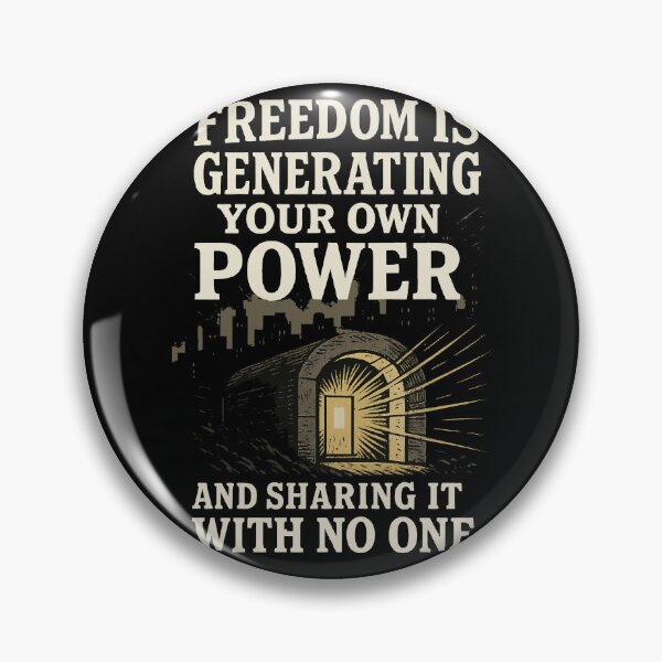 Item preview, Freedom Is Generating Your Own Power prepper designed and sold by LuminOrb.