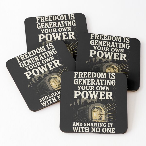 Item preview, Freedom Is Generating Your Own Power prepper designed and sold by LuminOrb.