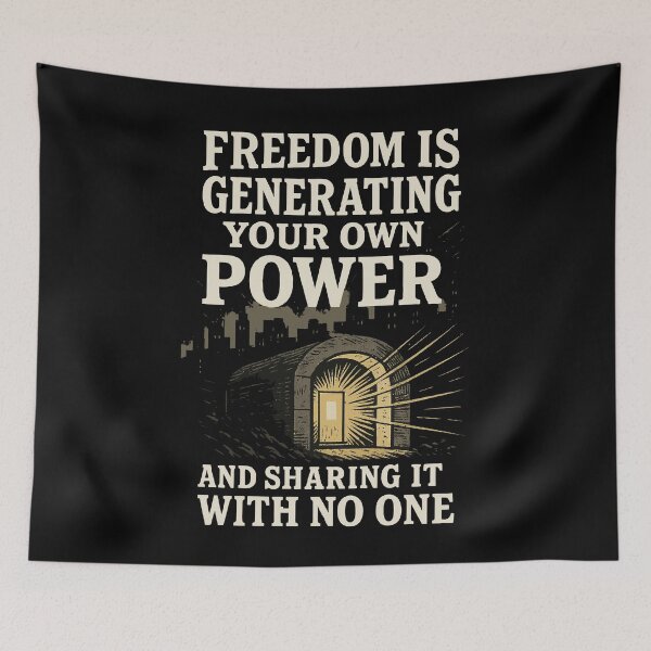 Item preview, Freedom Is Generating Your Own Power prepper designed and sold by LuminOrb.