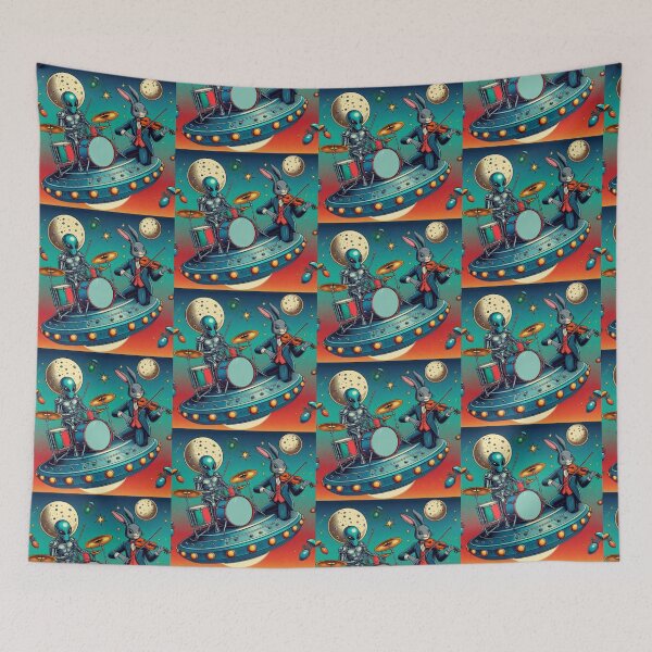 Item preview, Alien and bunny designed and sold by Dogandesighn.