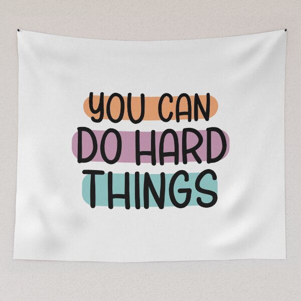 Item preview, You can do hard things is Inspirational Quotes designed and sold by Love Between Pages.